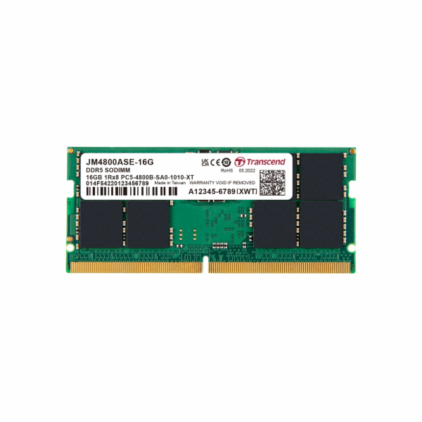 Transcend JM4800ALE-16G Transcend paměť 16GB SODIMM DDR5 ...