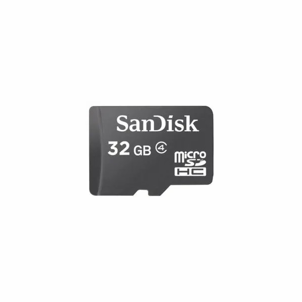 Sandisk/micro SDHC/32GB/Class 4/+ Adaptér/Černá