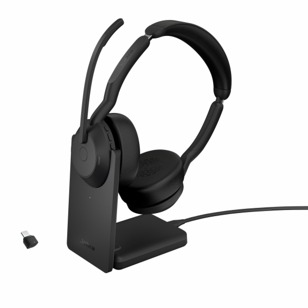 Jabra Evolve2 55, s nabíjecí stanicí, náhlavní soupravou