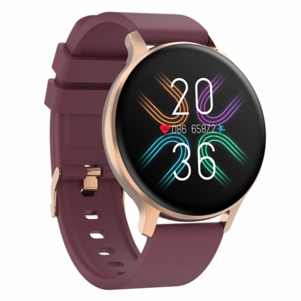 CANYON smart hodinky Badian SW-68 RUBY, 1,28" TFT displej...
