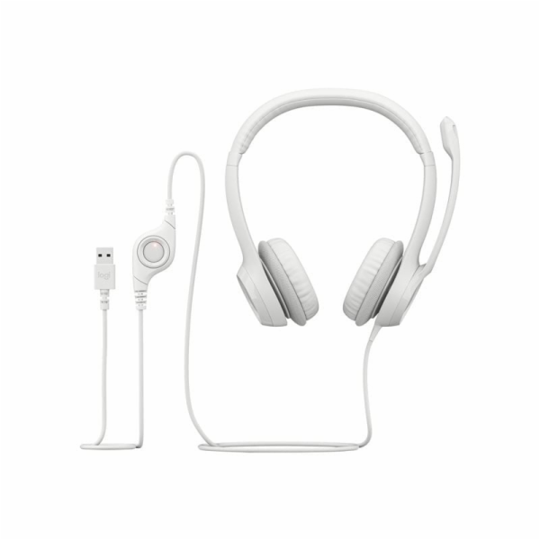 Logitech H390 USB Computer Headset, Off-White