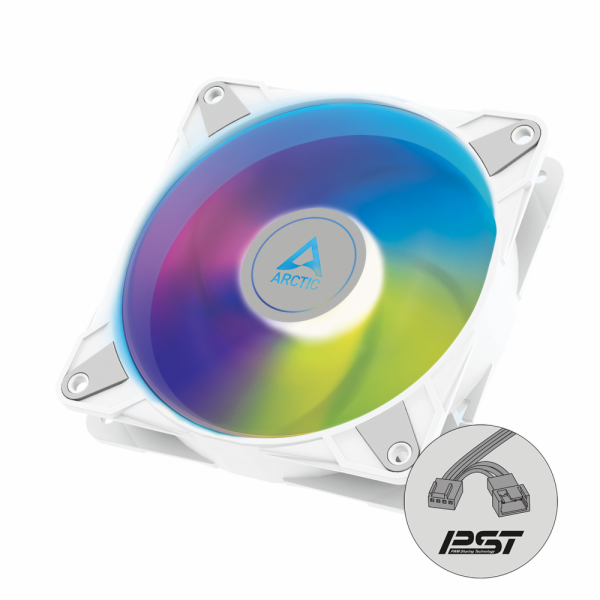 ARCTIC P12 PWM PST A-RGB (White) 0dB – 120mm Pressure opt...