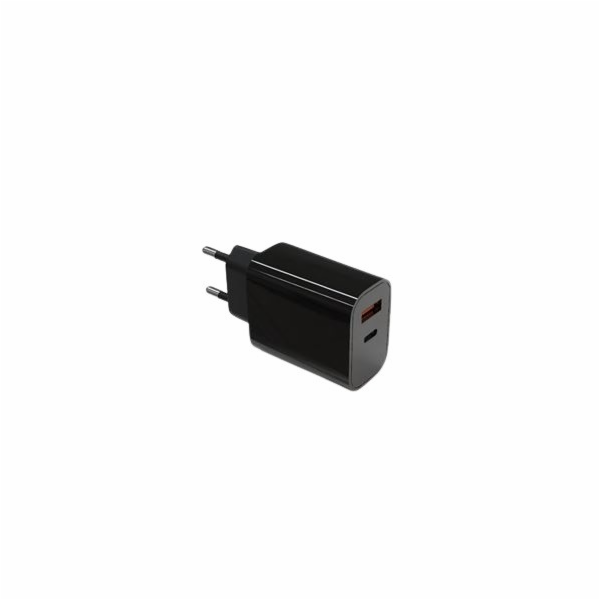 TB Touch  USB-C + USB-A černá nabíječka