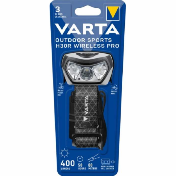 Čelová svítilna Varta Outdoor Sports H30 R Wireless Pro -...