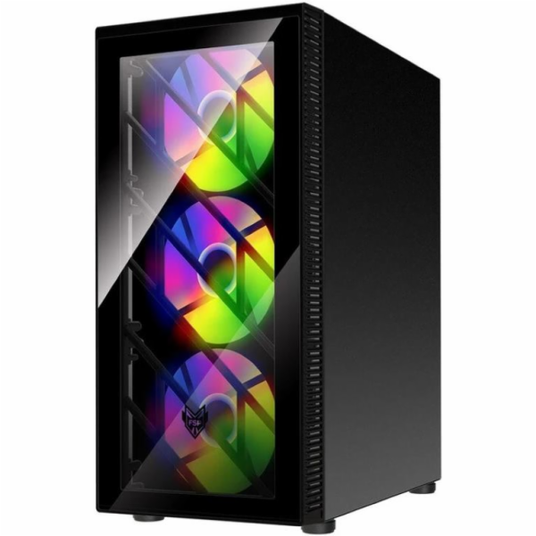 FSP CMT192/Midi Tower/Transpar./Černá