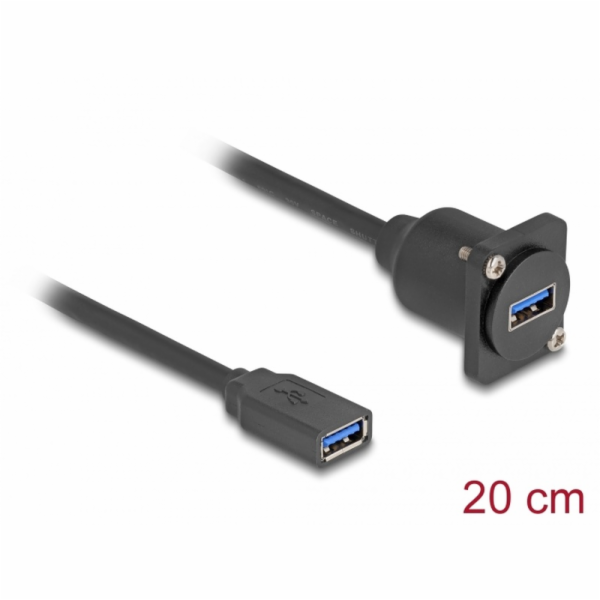 Delock Kabel typu-D, USB 5 Gbps ze zásuvky Typu-A na zásu...