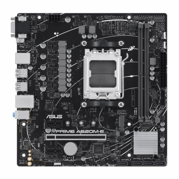 ASUS MB Sc AM5 PRIME A620M-E-CSM, AMD A620, 2xDDR5, 1xHDM...