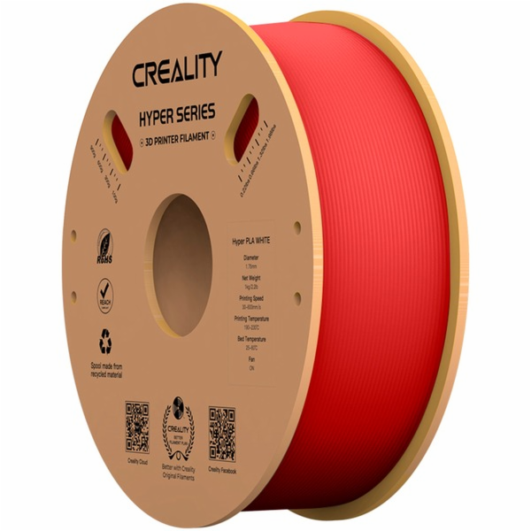 Hyper PLA Filament Red, 3D kazeta