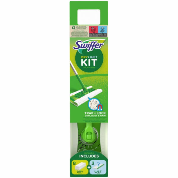 Swiffer Sweeper startovací sada s 1 x násada + 8 x pracho...