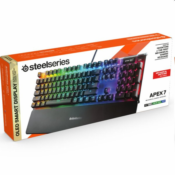 SteelSeries Apex 7 QX2 červená klávesnice (64636)