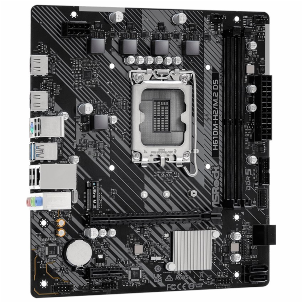 ASRock H610M-H2/M.2 D5 / LGA1700 / Intel H610 / 2x DDR5 /...