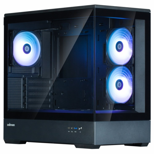 Zalman skříň P30 Black / miniT / 3x120mm fan ARGB / USB 3...