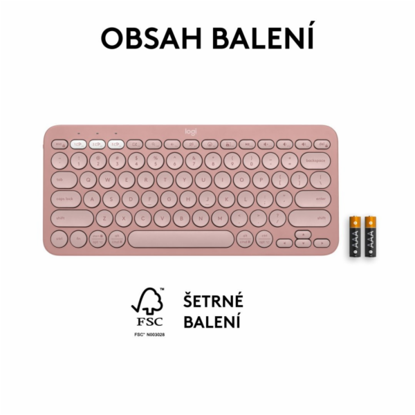 Logitech Pebble Keys 2 K380s - TONAL ROSE - US INT L - BT...