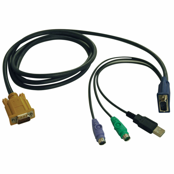Kabel pro připojení přepínače KVM (řada B020,B022), HD15+...