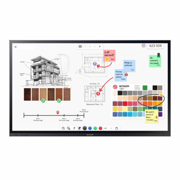 Sharp PN-LA862 - 86" Třída úhlopříčky LA Series displej L...