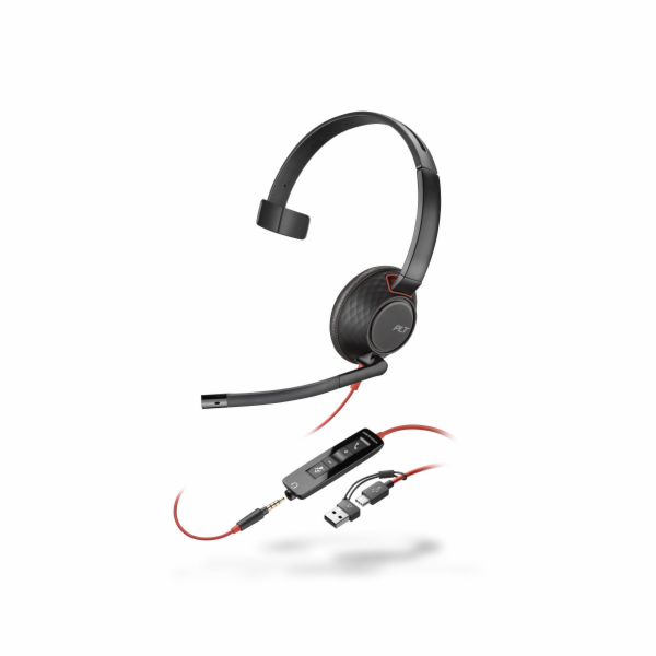 Poly Blackwire 5210 náhlavní souprava, 3.5 mm jack + USB-...