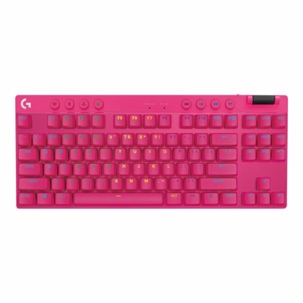 Logitech G PRO X TKL LIGHTSPEED Gaming Keyboard - MAGENTA...