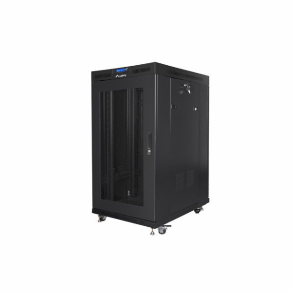 Volně stojící skříň 19 palců 22U 800x1000 perforované dve...