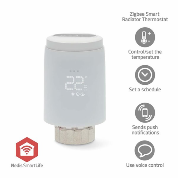 NEDIS chytré ovládání radiátorů/ ZigBee 3.0/ Android/ iOS...