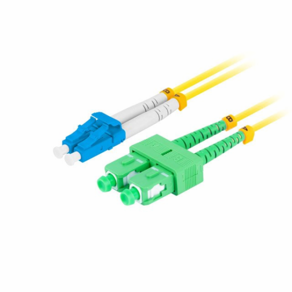 LANBERG optický patch cord SM LC/UPC-SC/APC duplex 0.5m L...
