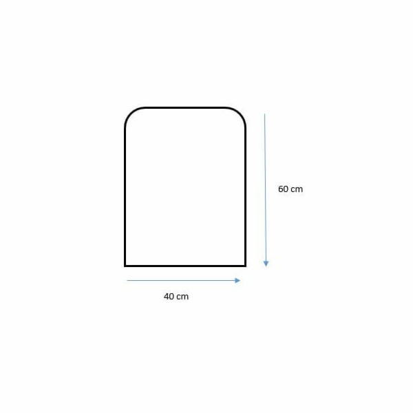 ZRCADLO OBLOUK C-HRANA 40X60 CM