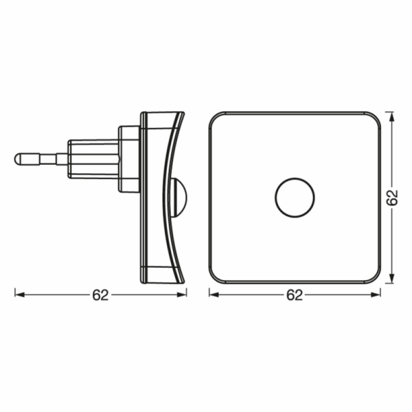 Noční lampa Ledvance Lunetta 4058075759282, 0,3W