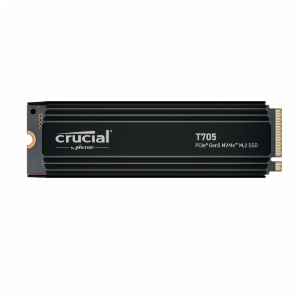 Crucial SSD 2TB T705 PCIe Gen5 NVMe M.2 SSD with heatsink