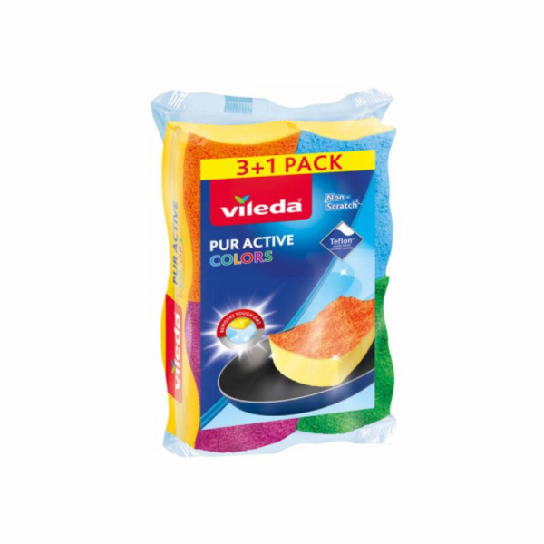 Houbička Vileda Pur Active Colors 4 ks