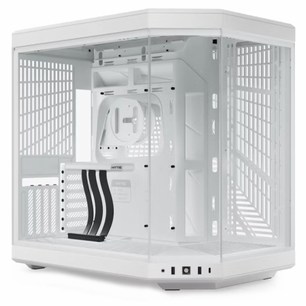 HYTE skříň Y70 Snow white / levé a přední sklo / Riser PC...