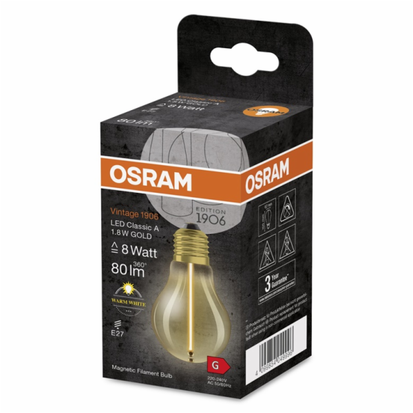 LEMP LED A60 E27 1,8W 827 80LM AMB MAG