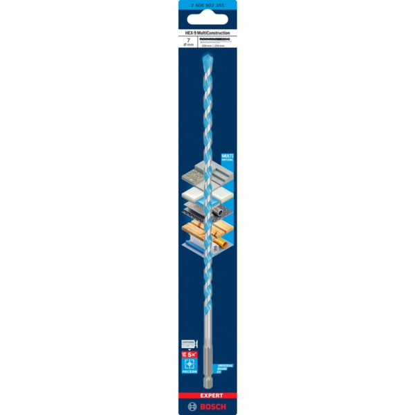 Bosch Powertools Vrták EXPERT HEX-9 MultiConstruction, O ...