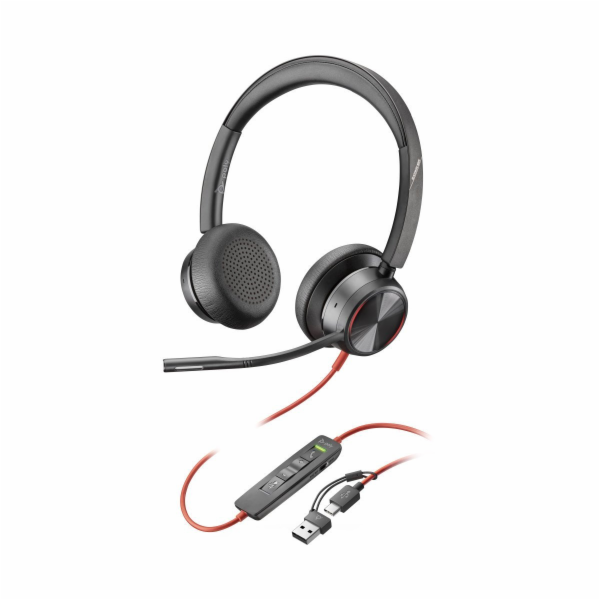 Poly Blackwire 8225 náhlavní souprava, USB-C/A adaptér, s...