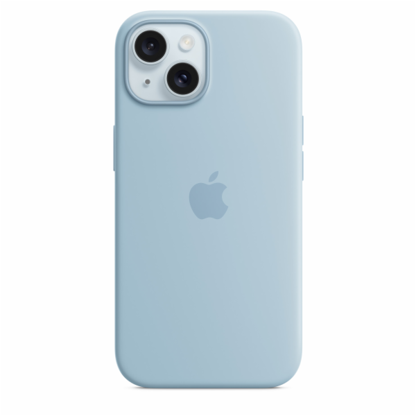 iPhone 15 Plus Silicone Case with MagSafe - Light Blue