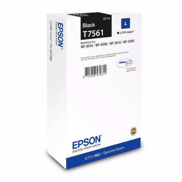 EPSON Ink čer WF-8xxx Series Ink Cartridge L Black - 2500...