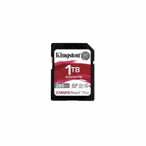 Kingston paměťová karta 1TB Canvas React Plus SDXC UHS-II...