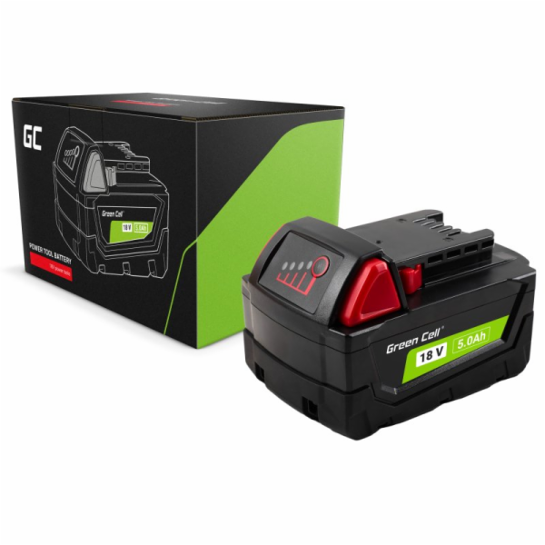 Green Cell Battery for Milwaukee M18 18V 5Ah Replacement ...