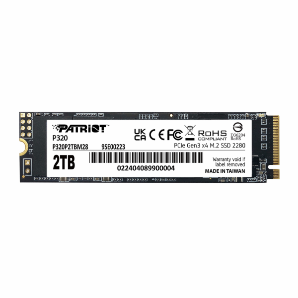 PATRIOT P320 2TB SSD / Interní / M.2 PCIe Gen3 x4 NVMe 1....
