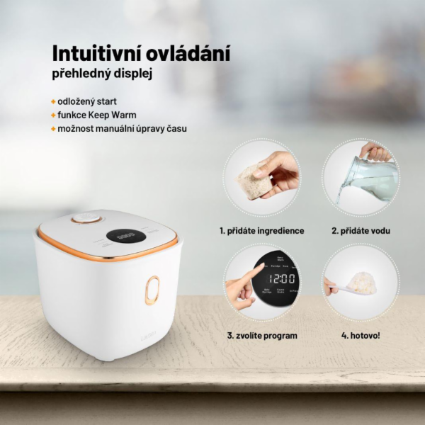 Lauben Multifunction Rice Cooker 1200WR Rose Gold Edition...