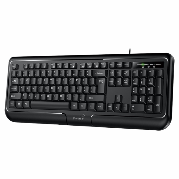 GENIUS KB-118 ver. II/ Drátová/ PS2/ černá/ CZ+SK layout