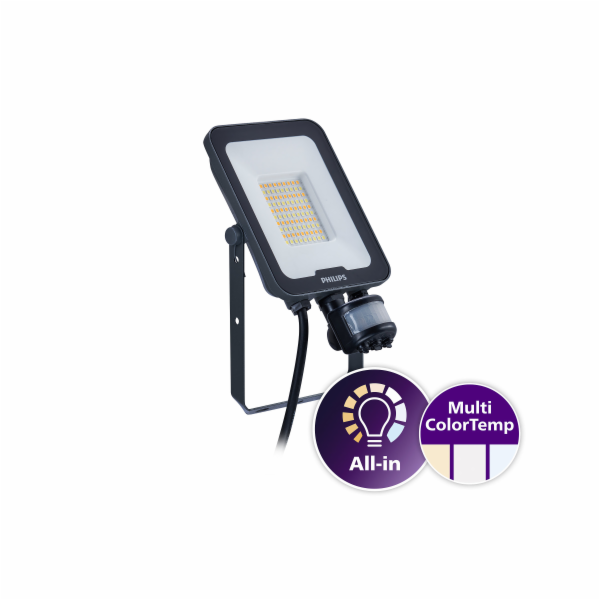 PHILIPS LED reflektor + pohyb.čidlo infra 30W plochý 3600...