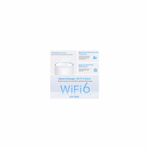Modem TP-Link Deco X10-4G(1-pack) LTE6 s WiFi routerem, A...