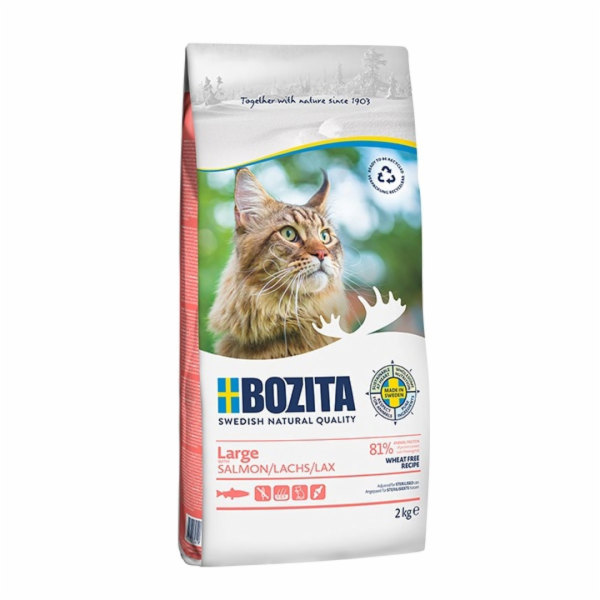 BOZITA Large Wheat free Salmon - suché krmivo pro velké a...
