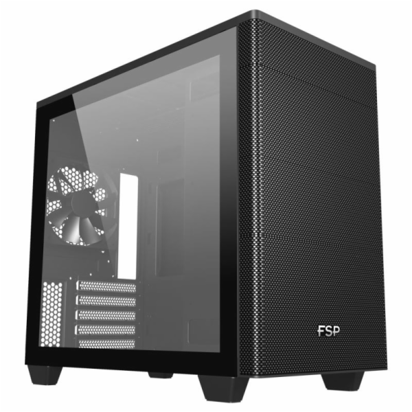 FSP CST360B/Micro Tower/Transpar./Černá