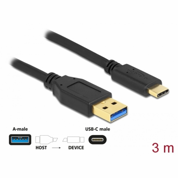 Delock - USB kabel - 24 pin USB-C (M) do USB typ A (M) - ...
