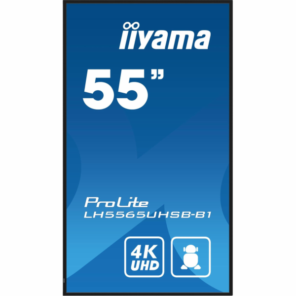 55" iiyama LH5565UHSB-B1: IPS,4K UHD,Android,24/7