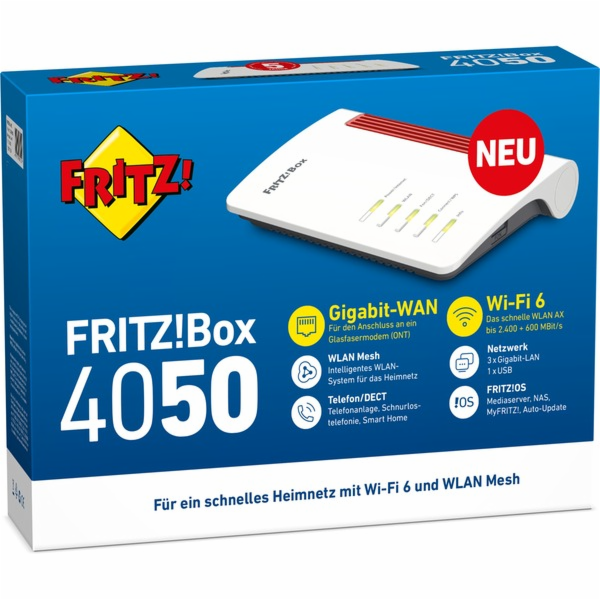 AVM FRITZ!Box 4050, router z optických vláken