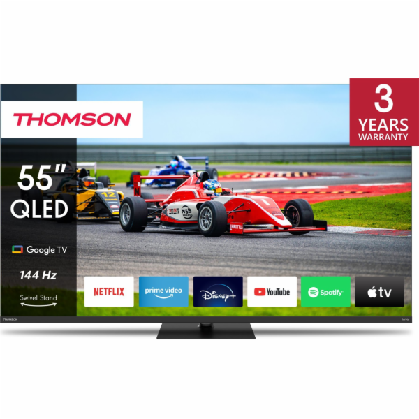 Thomson 55QG7C14 - Google TV 55" QLED Pro, 4K, 144 Hz, 4x...