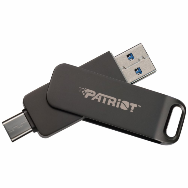 Patriot RAGE R550/64GB/USB 3.2/USB-A + USB-C/Černá