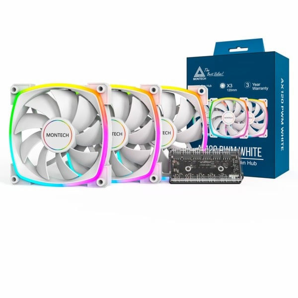 Montech AX120 PWM 120x120x25, ventilátor do skříně
