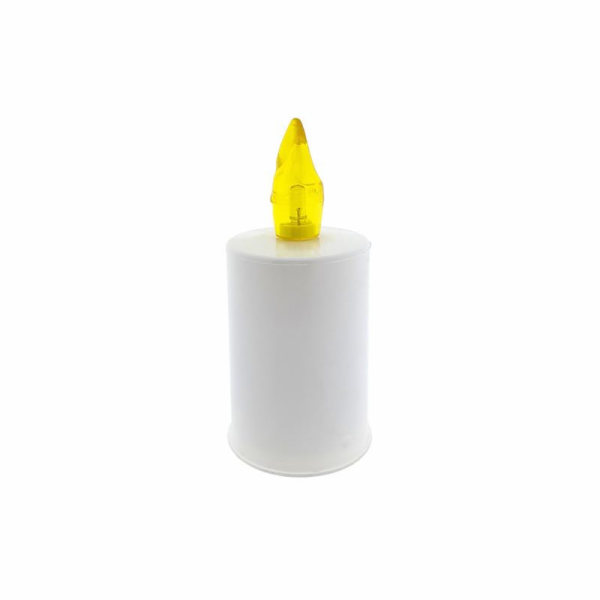 Svíčka hřbitovní LED bateriová 10 cm bílá se žlutým plamí...